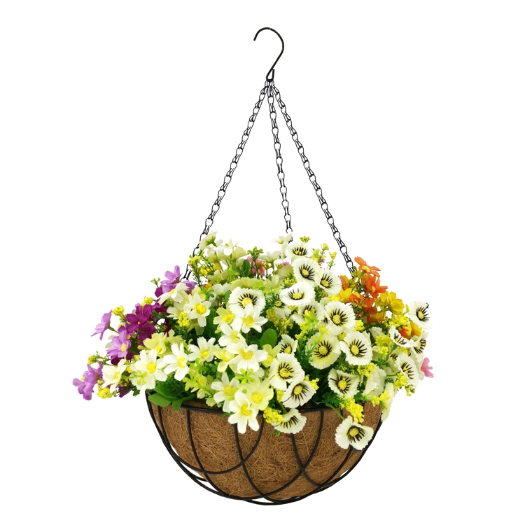 Home Decor Hanging Plant Pots Flower Pots & Planters Fresh Coconuts Hanging Flower Pot 12 Inch Hanging Baskets