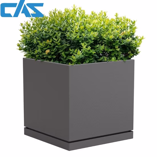 Erhöhter Aluminium-Blumentopf für Gemüsepflanzen im Freien